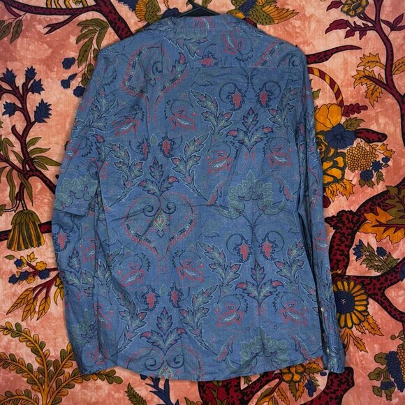 Colorful Long-Sleeve Paisley Ralph Lauren Button-Up - Picture 2 of 4